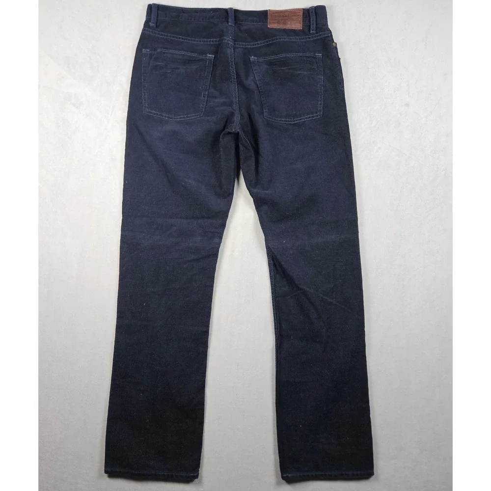 Polo Ralph Lauren Corduroy Pants Mens 34x32 Navy Blue Straight Leg 5-Pocket